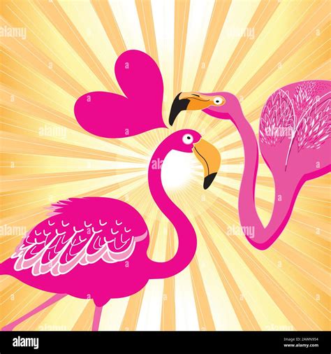 Pink Flamingo Day Stock Vector Images Alamy