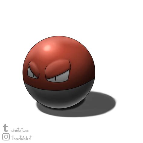 Fanart Voltorb By Theartofsilent On Newgrounds