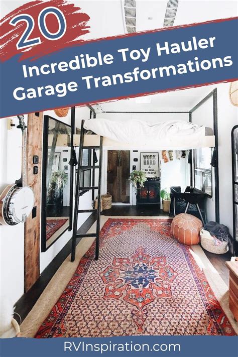 Incredible Toy Hauler Garage Transformations Rv Inspiration Rv