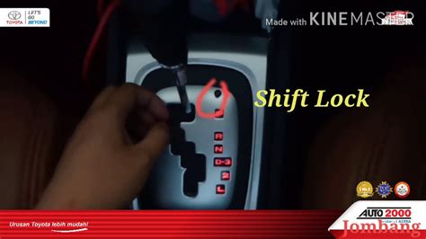 Fungsi Tombol Shift Lock Pada Mobil Matic YouTube