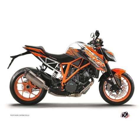 Kit D Co Moto Eraser Ktm Super Duke R Orange Noir Finition