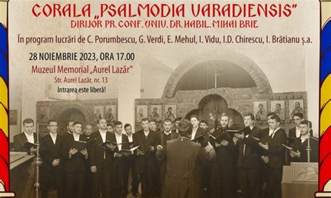 Concert susținut de Corala Psalmodia Varadiensis la Muzeul Memorial