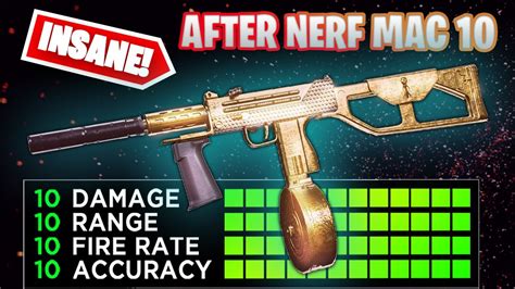 The Best Mac 10 Class After Nerf In Warzone No Recoil Cold War