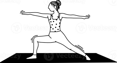 Woman Doing Yoga Poses 29202653 Png