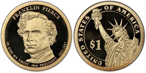 2010-S $1 Franklin Pierce, DCAM (Proof) Presidential Dollars - PCGS ...