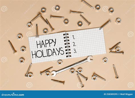 Text Showing Inspiration Happy Holidays Business Idea Greeting Used To