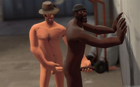 Rule 34 2boys 3d Dark Skinned Male Demoman Demoman Team Fortress 2 Erection Eye Patch Facial