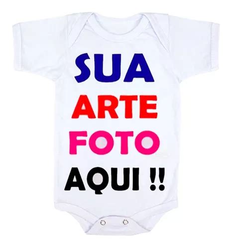 Body De Beb Infantil Personalizado Nome Frase Foto Mesversa Mercadolivre