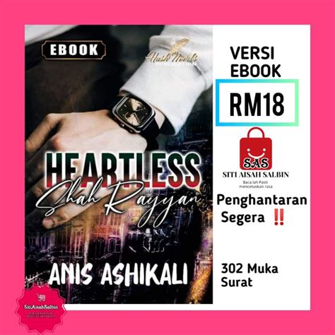 Novel Digital Heartless Shah Rayyan Anis Ashikali Shopee Malaysia