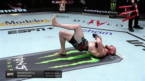 UFC Viacheslav Borshchev célèbre un violent K O Vidéo RDS ca