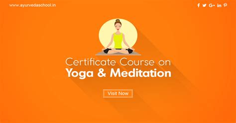 Certificate Course On Yoga And Meditation Hurry Confirm Your Seats