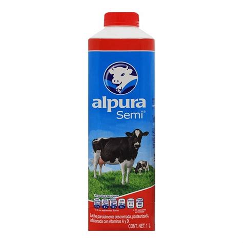 Leche Fresca Alpura Semidescremada L Walmart