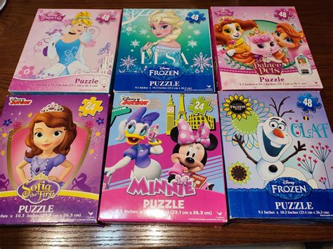 Disney Puzzles for kids (6 boxes), Hobbies & Toys, Toys & Games on ...