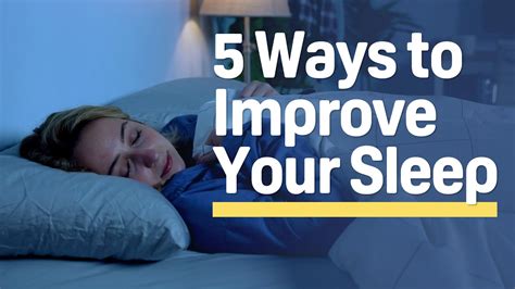 5 Simple Tips For Getting A Good Nights Sleep Youtube