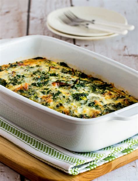 Kale Bacon And Cheese Breakfast Casserole Kalyn S Kitchen