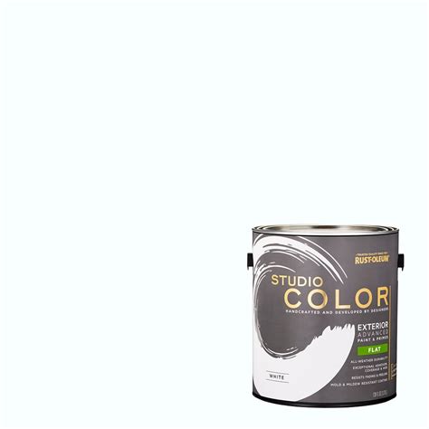 White, Rust-Oleum Studio Color Advanced Paint + Primer Exterior Flat ...