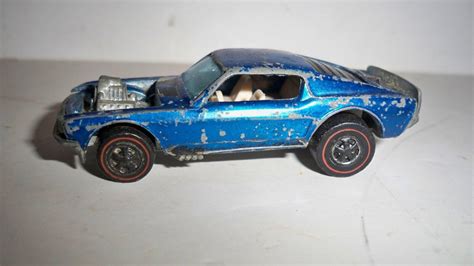 Vintage Hot Wheels Redline Toy Car Mustang Boss Hoss Blue Antique Price Guide Details Page