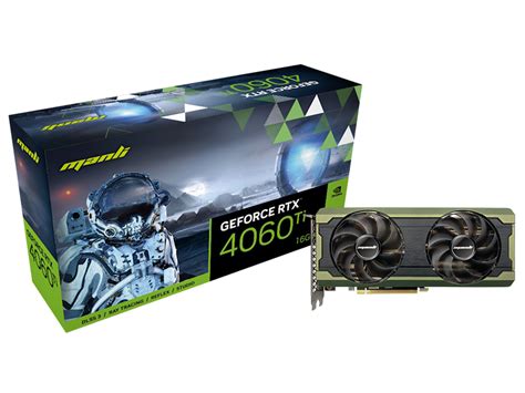 Manli GeForce RTX 4060 Ti 16GB Nebula Twin