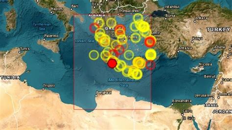 Një tërmet me fuqi prej 5 6 magnitudë godet Greqinë Telegrafi Telegrafi