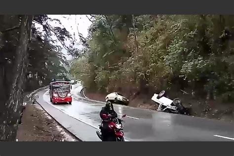 Video Así Derrapó Un Carro Y Una Moto En Ruta A La Antigua