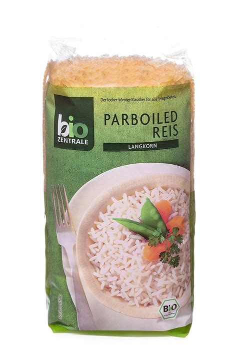 biozentrale Parboiled Reis 500 g Amazon de Lebensmittel Getränke