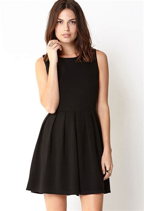 Forever 21 Favorite Fit Flare Dress In Black Lyst