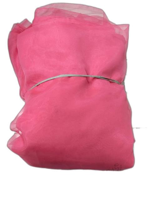 Pink Poly Organza Fabric At Rs 32 Meter Organza Silk Fabric In Surat