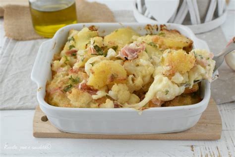 Cavolfiore E Patate Al Forno Secondo Piatto Filante E Gratinato