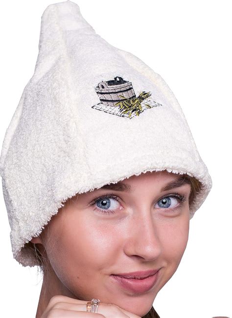 Ger3as Cappello Da Sauna In Di Lana Con Ricamo Per Uomo E Donna