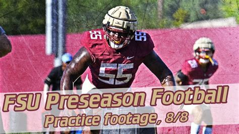 Fsu Football Preseason Camp Practice Video Footage Day 10 88 Youtube