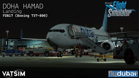 VATSIM FlyDubai Boeing 737 800 Landing In Doha Hamad YouTube