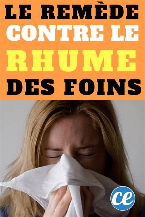 Enfin un Traitement Naturel Contre le Rhume des Foins Remède naturel