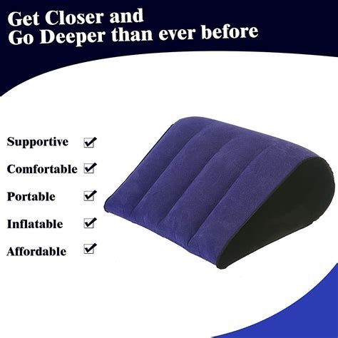 Inflatable Sex Pillow Love Position Aid Furniture Wedge Cushion Couple