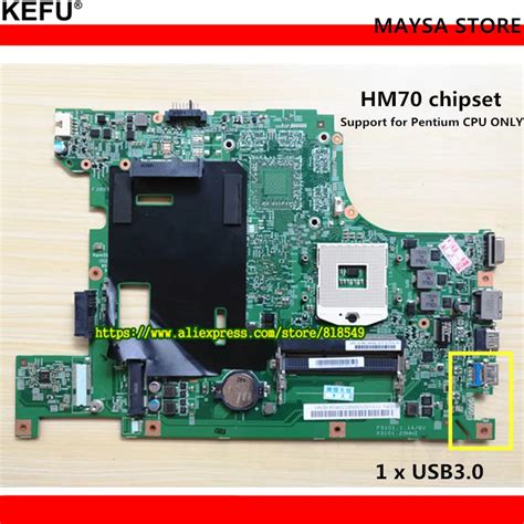 Original B590 Laptop Motherboard HM70 UMA PGA989 DDR3 Fit For Lenovo