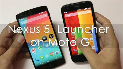 Nexus Kitkat Google Experience Launcher On Moto G Youtube