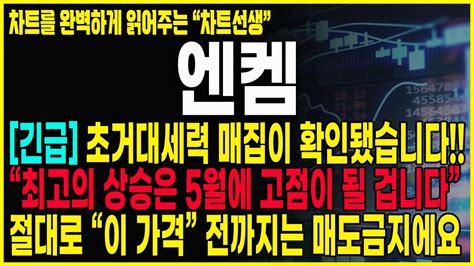 엔켐 긴급공시 초거대세력입장 목표가 에코프로처럼 잡아보고 가겠습니다 엔켐 엔켐전망 엔켐분석 엔켐주가 엔켐목표가