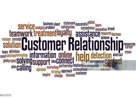 Customer Relationship Word Cloud Concept Stock Illustration Download