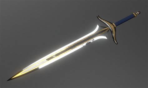 D Model Holy Sword Vr Ar Low Poly Cgtrader