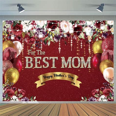 Amazon CYLYH 7X5FT Happy Mother S Day Backdrop Mother S Day Floral