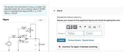 Solved The Op In The Circuit Shown In Figure Is Chegg