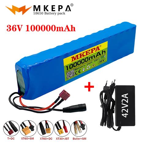 10S3P 36V 100Ah 18650 Rechargeable Lithium Battery Pack 1000W Power