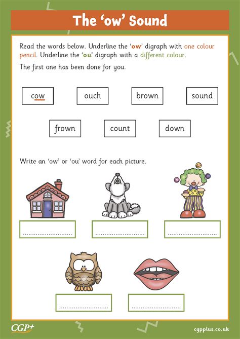 Ow Cut And Stick Worksheet Teacher Made Twinkl Worksheets Library