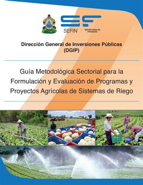 PDF Guía Metodológica Sectorial para la Formulación y Evaluación de