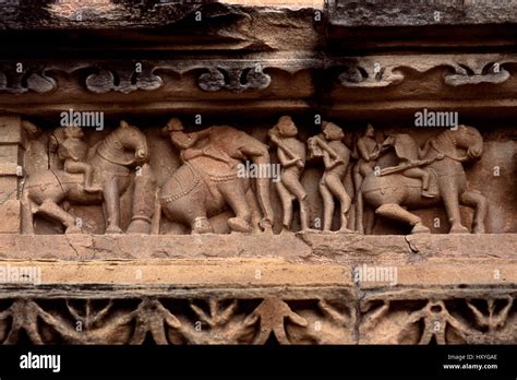 Temple Sculpture Khajuraho India Stock Photo Alamy