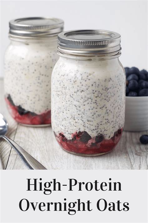 High Protein Overnight Oats Recipe Overnight Oats Recipe Healthy