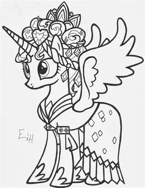 Free My Little Pony Coloring Pages Princess Cadence Wedding, Download ...