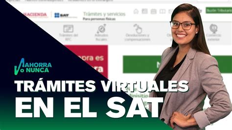 Tutorial de Trámites Virtuales del SAT Dinero en Imagen YouTube