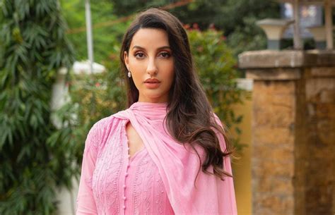 Nora Fatehi Looks Smoking Hot In Black Desi Outfit