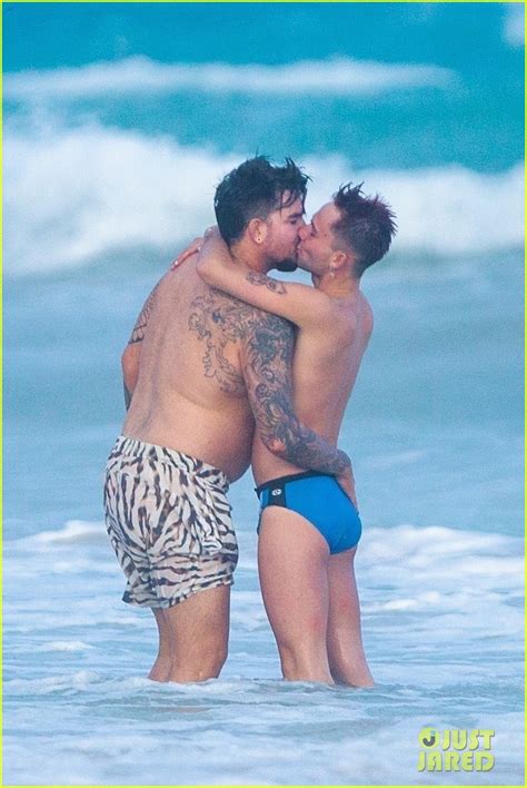 Adam Lambert Packs On PDA with New Boyfriend Oliver Gliese in Tulum ...