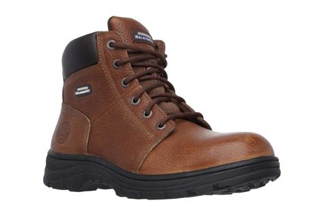 Skechers 77009ec Workshire Relaxed Mens Lace Up Safety Boot Safety Work Boots Steel Toe Boots